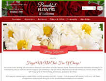 Tablet Screenshot of beautifulflowersandballoons.com